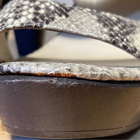 Jimmy Choo Snake Print Lea Heel platform animal print sandal - Picture 14 of 14